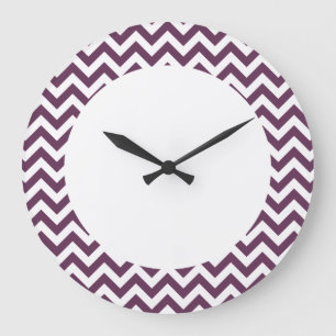 Reloj Redondo Grande Trendy Chevron Wall Clock