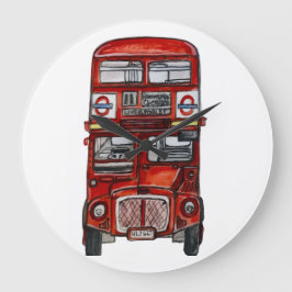 Reloj Redondo Grande Tres Autobuses