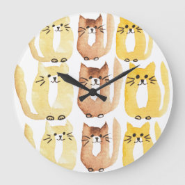 Reloj Redondo Grande Tres Gatos