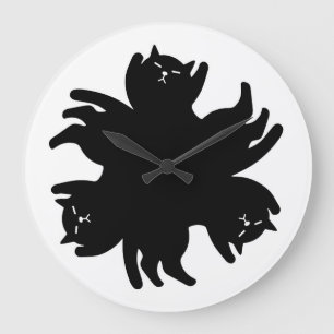 Reloj Redondo Grande Tres Gatos. Moda. Qué lindo. Guay