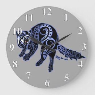 Reloj Redondo Grande Tribu de hurones: ¡Danza de guerra!