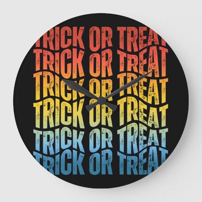 RELOJ REDONDO GRANDE TRICK OR TREAT (Anverso)