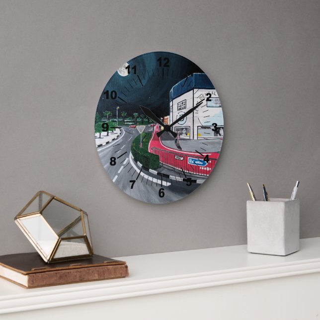 Reloj Redondo Grande Trip to the Dentist Painting by Alfred Fox (Oficina)