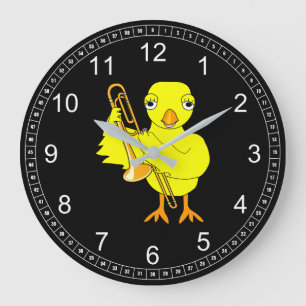 Reloj Redondo Grande Trombone Chick