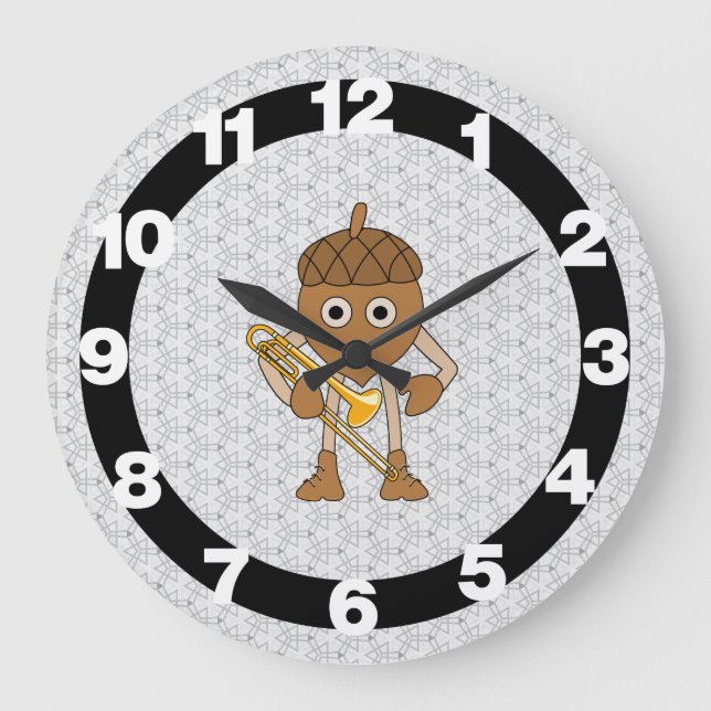 Reloj Redondo Grande Trombone Nut (Anverso)
