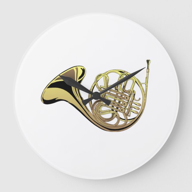 Reloj Redondo Grande Trompa (Anverso)