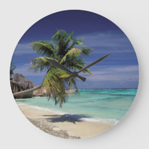 Reloj Redondo Grande Tropical Beach, Anse Sourse D'Argent, La Digue