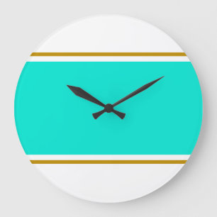 Reloj Redondo Grande Trucos de Carreras blanca de Aqua, un gran retro b