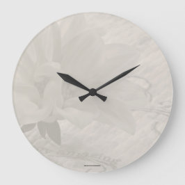 Reloj Redondo Grande Truly Amazing Dahlia