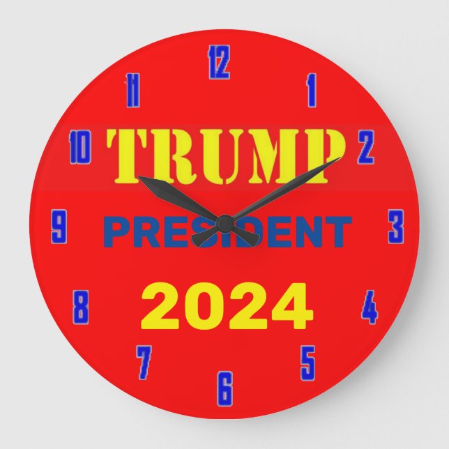 RELOJ REDONDO GRANDE TRUMP 2024 WATCH (Anverso)