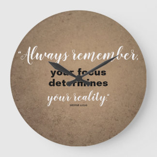 Reloj Redondo Grande Tu enfoque determina tu realidad