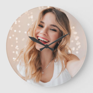 Reloj Redondo Grande Tu foto tu cara en un personalizado