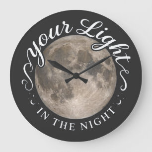 Reloj Redondo Grande Tu Luz En La Noche