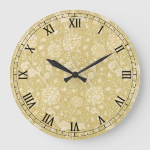 Reloj Redondo Grande Tulipanes Silvestres de William Morris, Arte de Fl