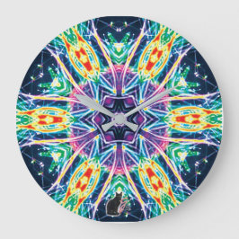 Reloj Redondo Grande Tulips Kaleidoscope