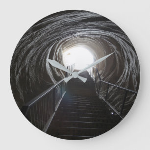 Reloj Redondo Grande Túnel de Cueva Oscura