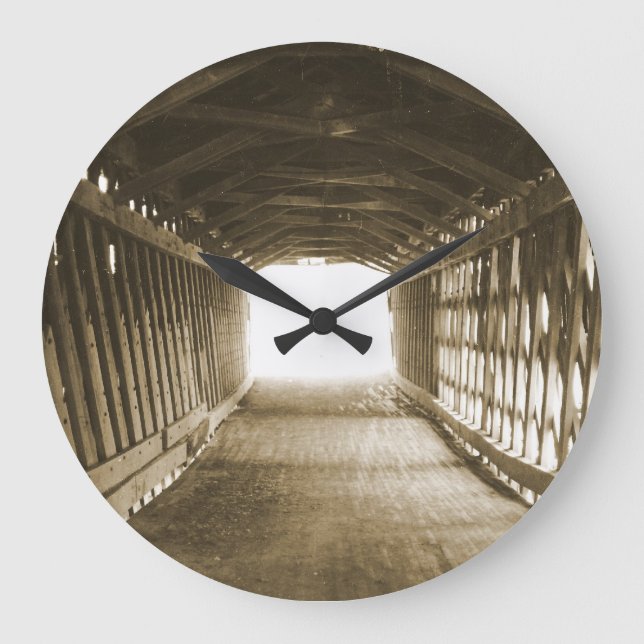 Reloj Redondo Grande Túnel de la luz (Anverso)