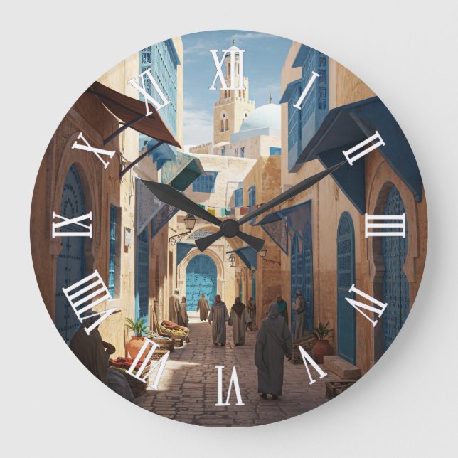 Reloj Redondo Grande Tunis Tunisia Travel Medina (Anverso)