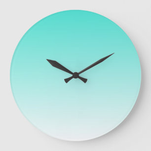 Reloj Redondo Grande Turquesa Ombre