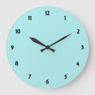 Reloj Redondo Grande Turquesa pálida
