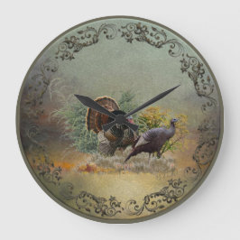 Reloj Redondo Grande Turquía silvestre