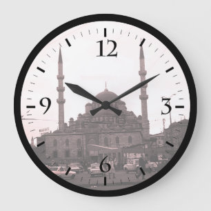 Reloj Redondo Grande Turquía Vintage Estambul La mezquita Yeni Camii Re