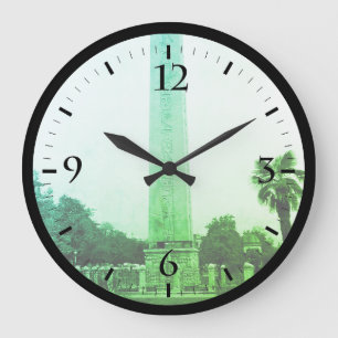 Reloj Redondo Grande Turquía Vintage Estambul Obelisco de Teodosio Gran