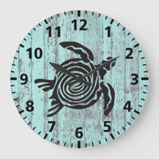 Reloj Redondo Grande Turtle Beach Shabby Chic