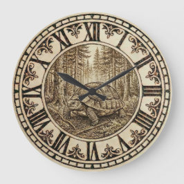 Reloj Redondo Grande Turtle Wall Clock - Steady & Serene
