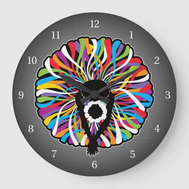 Reloj Redondo Grande Tutu Elegant (Bailarina de ballet) (Anverso)