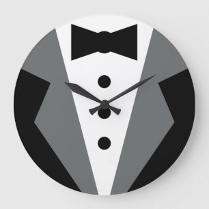 Reloj Redondo Grande Tuxedo