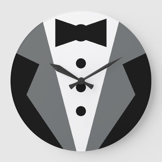 Reloj Redondo Grande Tuxedo (Anverso)
