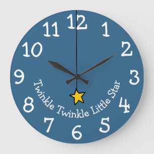 Reloj Redondo Grande Twinkle Twinkle Cute Gold Star