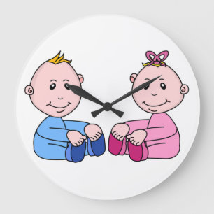 RELOJ REDONDO GRANDE TWINS