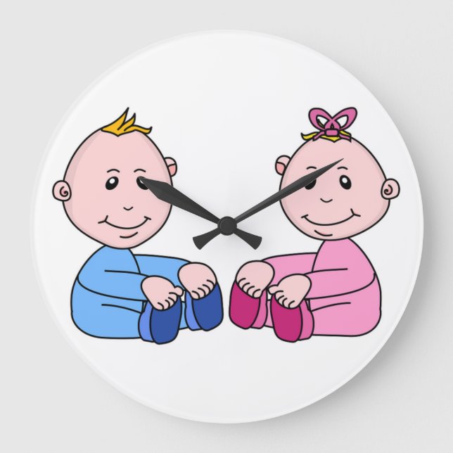 RELOJ REDONDO GRANDE TWINS (Anverso)