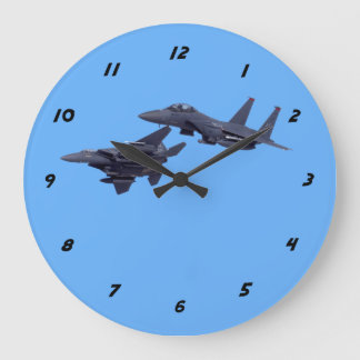 Reloj Redondo Grande Two F-15E Strike Eagles