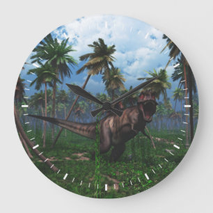 Reloj Redondo Grande Tyrannosauro Rex 3