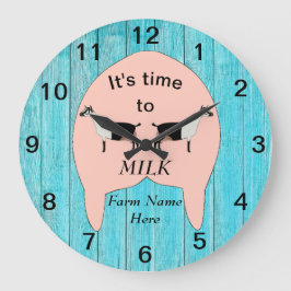 Reloj Redondo Grande Udder alpino de la granja de cabras lecheras