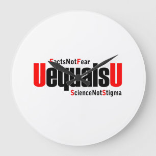 Reloj Redondo Grande UEqualsU HIV Science Not Stigma