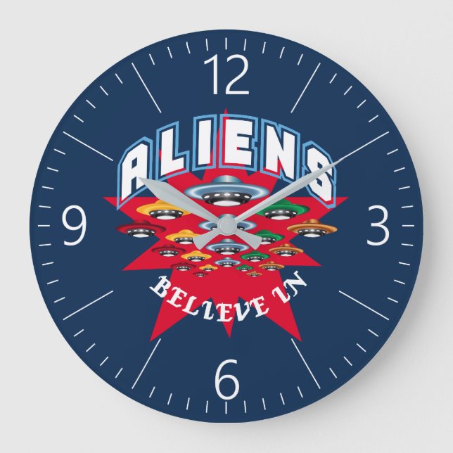 RELOJ REDONDO GRANDE UFO (Anverso)