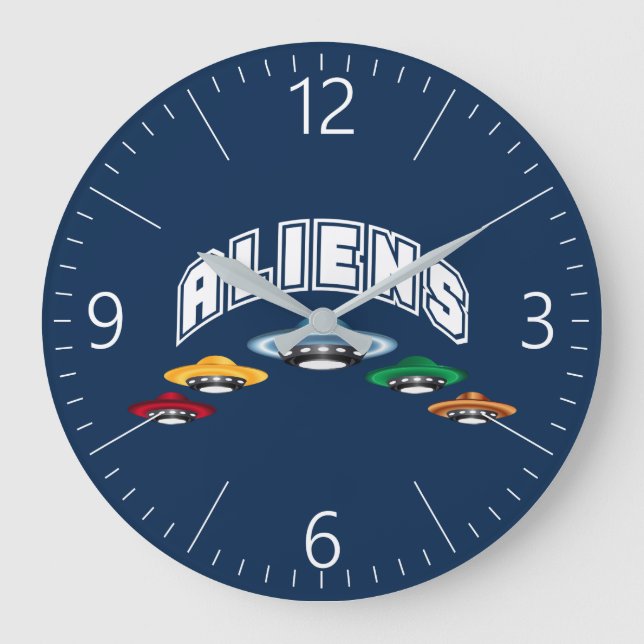 RELOJ REDONDO GRANDE UFO (Anverso)