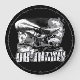 Reloj Redondo Grande UH-1N Twin Huey