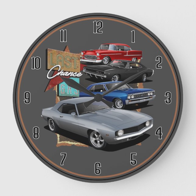 Reloj Redondo Grande Último reloj grande de gas de oportunidad (Anverso)