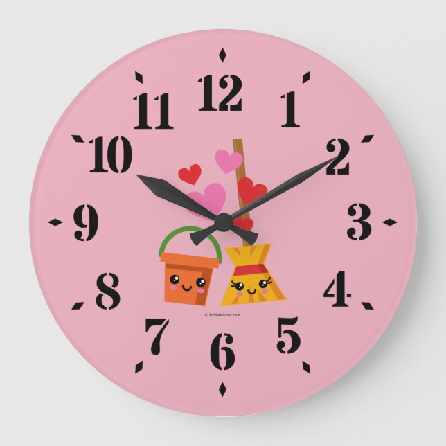 Reloj Redondo Grande Un amor duradero (Anverso)