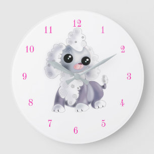 Reloj Redondo Grande Un cachorro