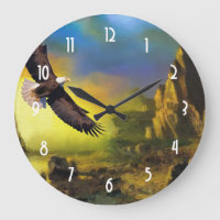 Un diseño patriótico con Eagle calvo que vuela