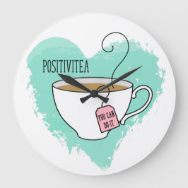 Reloj Redondo Grande Un regalo de positivitea para graduación, nuevo tr