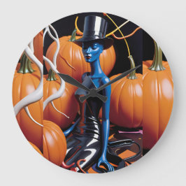 Reloj Redondo Grande Un sueño de Halloween - Ken Gage Art
