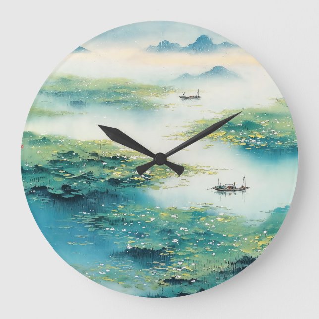 Reloj Redondo Grande Una melodía refrescante 013 (Anverso)