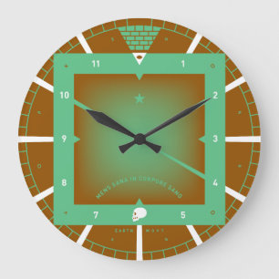 Reloj Redondo Grande Una Mente Sana en un Cuerpo Sano